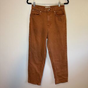 Everlane The Way High Burnt Orange Organic Cotton Denim Jeans Size 28 Tall